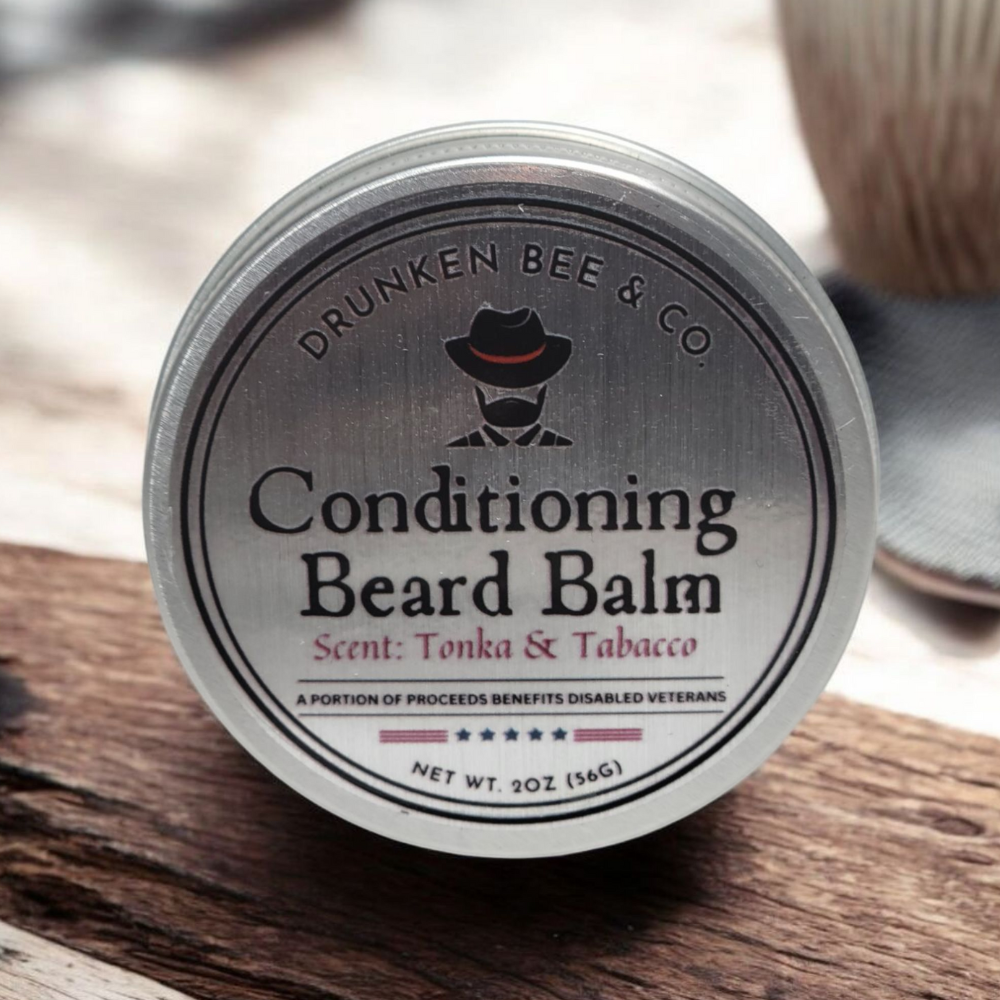 Conditioning Beard Balm scented with Tonka + Tabacco - 2oz