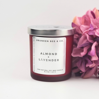Almond + Lavender Soy Wax Candle