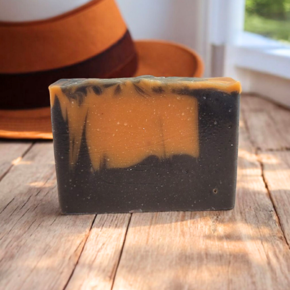 **NEW SIZE** Black Pepper + Suede Handmade Bar Soap - 5.5oz