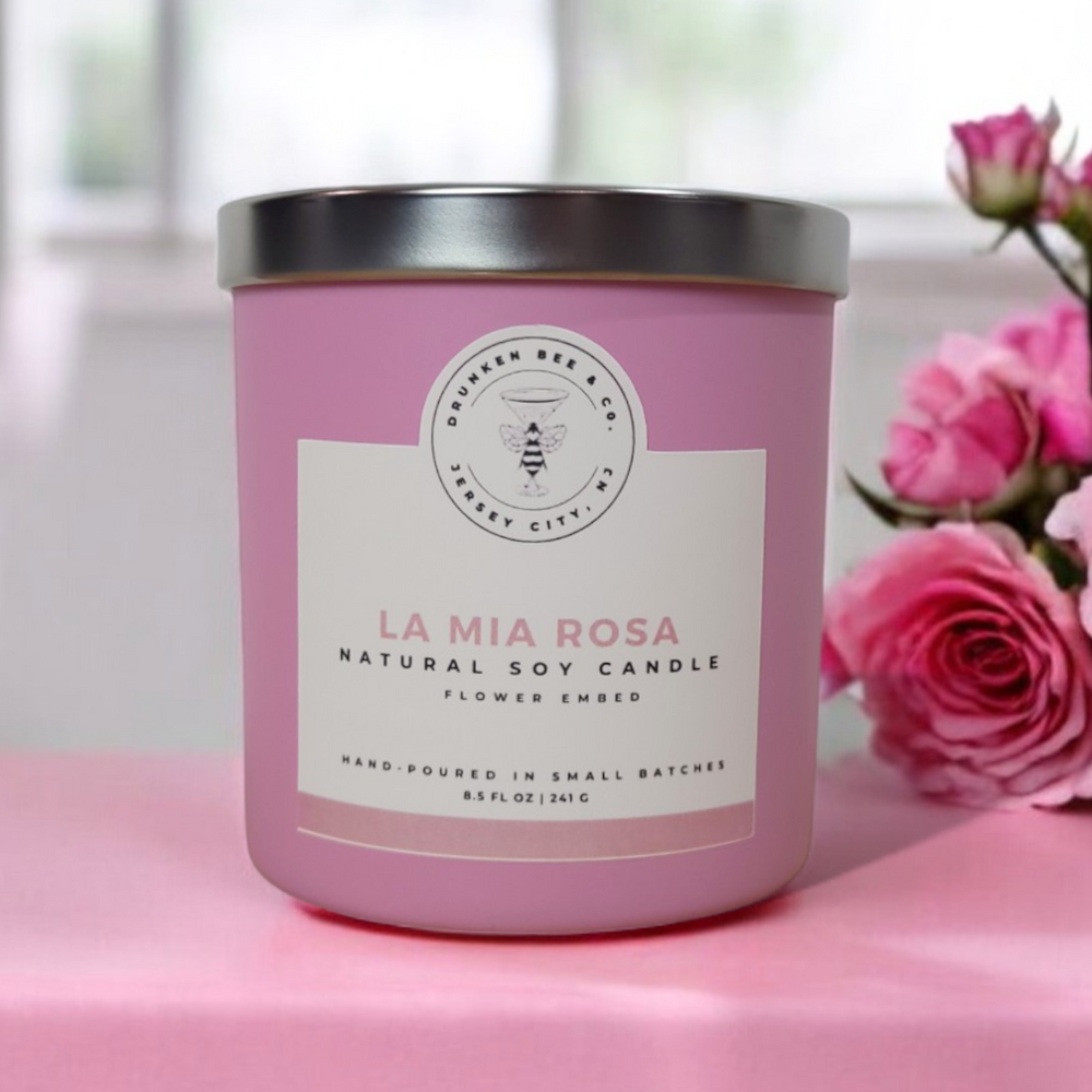 La Mia Rosa Soy Wax Candle - 8.5oz