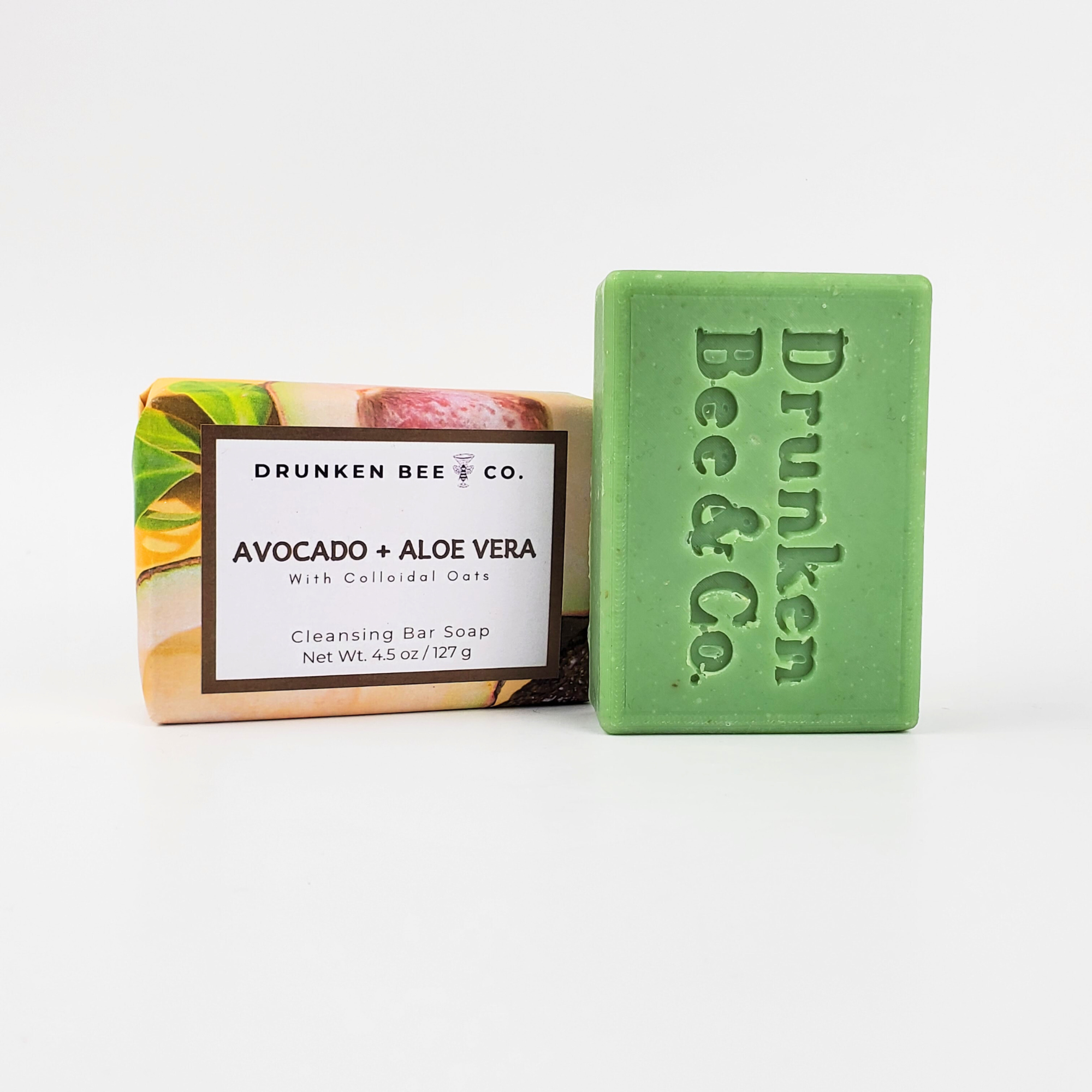 Avocado +Aloe Vera + Oats Handmade Bar Soap - 4.5oz