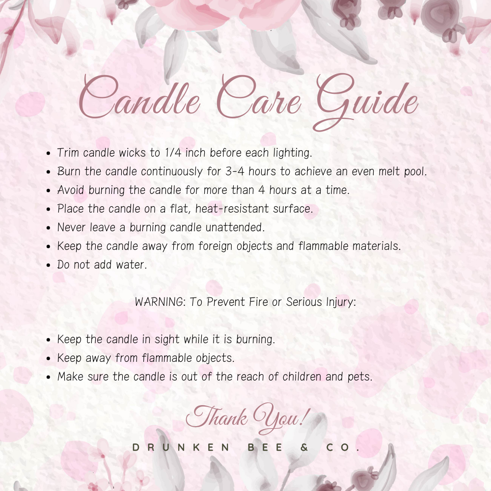 Almond + Lavender Soy Wax Candle