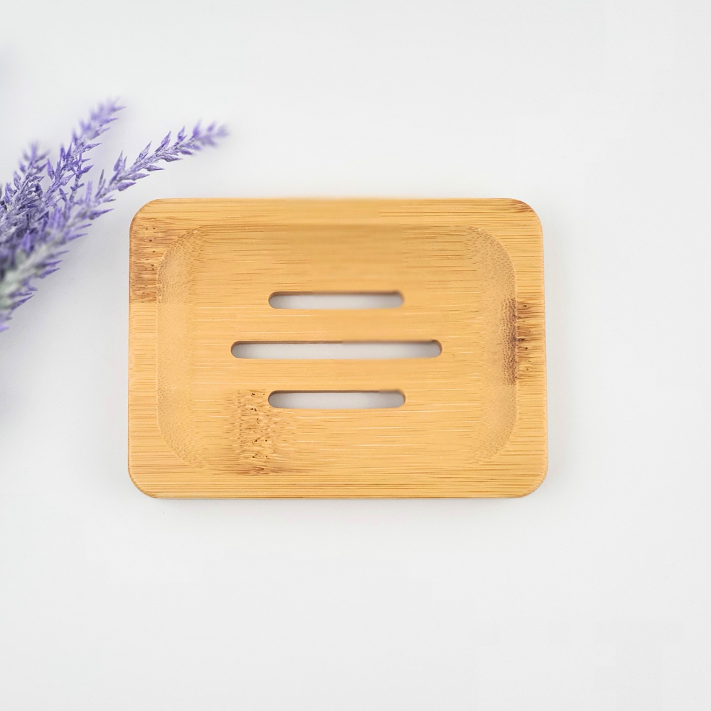 Eco-Friendly Rectangle Bamboo Soap Dish