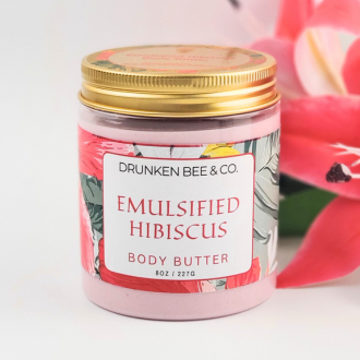 Hibiscus Emulsified Body Butter - 8 fl oz